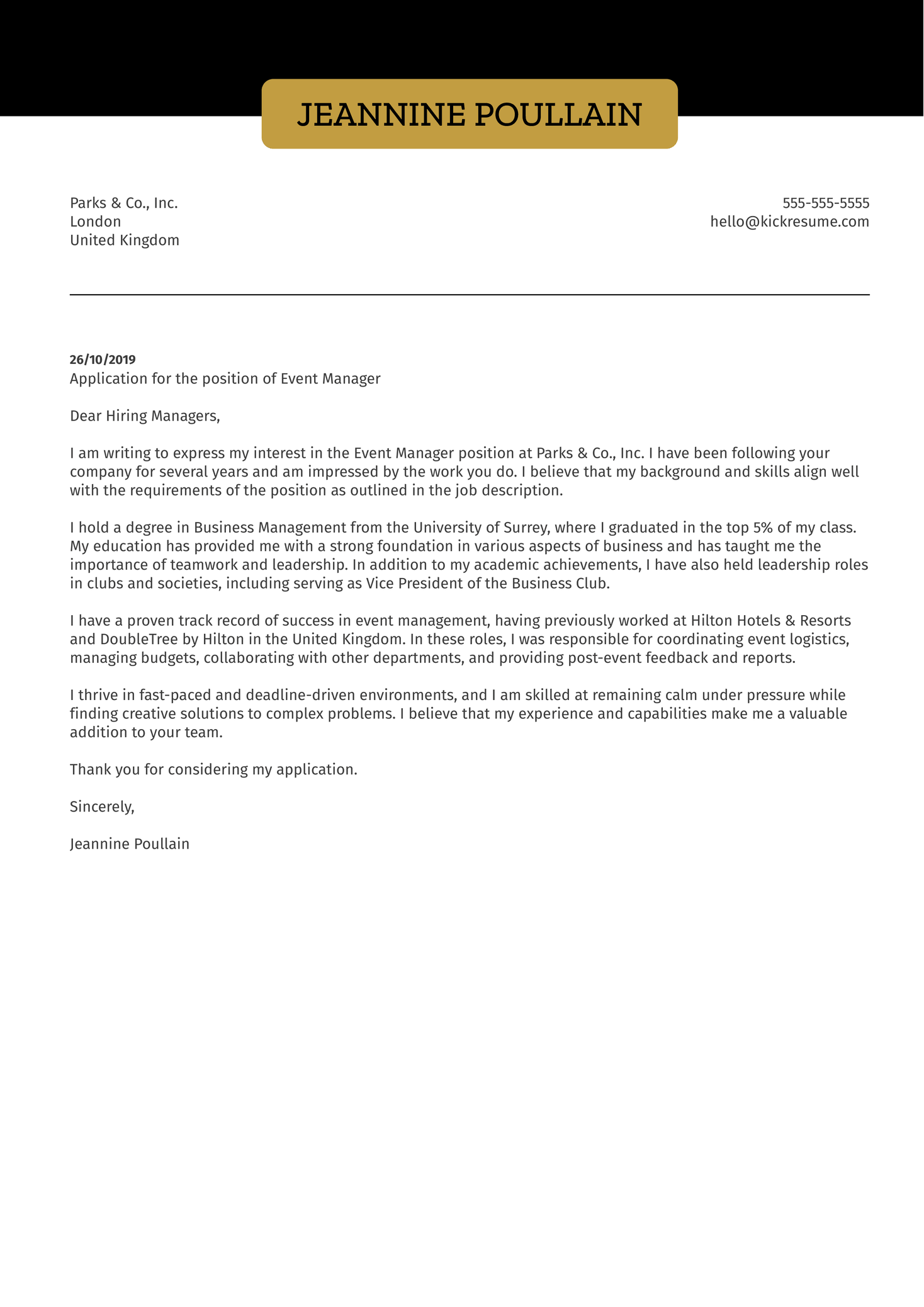 Providing Feedback To Employees Examples Of Cover Letters
