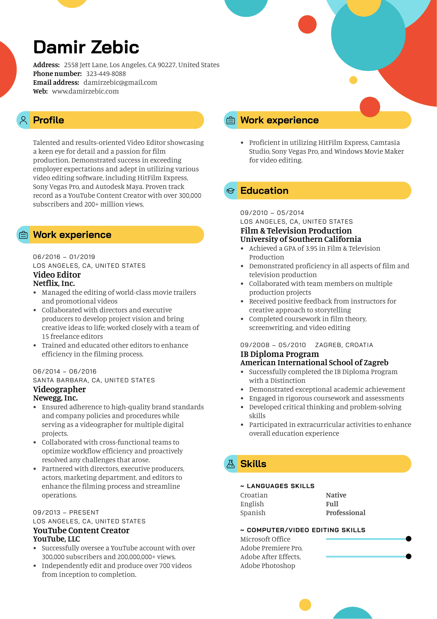 Video Editor Cv Template Free Download At Kelly Puente Blog Video Editor Cv Template Free Download At Kelly Puente Blog